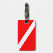 Étiquette À Bagage Indicateur Diver Down (Dos Vertical)