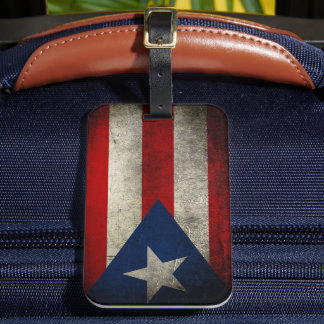 Étiquette À Bagage Indicateur Porto Rico Vintage personnalisé