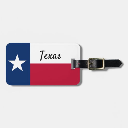 Étiquette À Bagage Indicateur Texas (Devant horizontal)