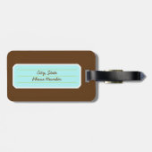 Étiquette À Bagage Indie Mixtapes Retro 80s Cassette Motif (Dos horizontal)