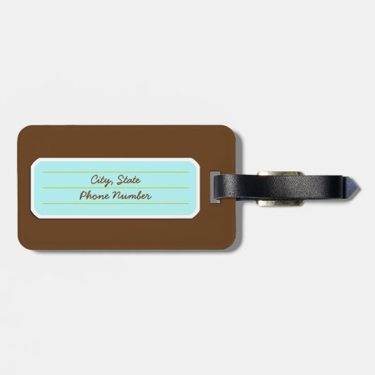 Étiquette À Bagage Indie Mixtapes Retro 80s Cassette Motif (Dos horizontal)