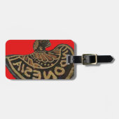 Étiquette À Bagage Indonésie Marionnette Javanaise Art culturel (Devant horizontal)