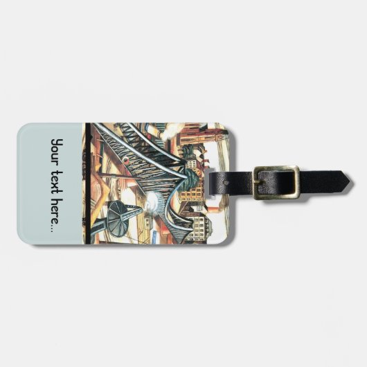 Étiquette À Bagage Industrie (Devant horizontal)