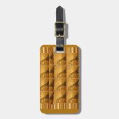 Étiquette À Bagage Infinie Golden Giraffe Animal Motif Art Imprimer (Devant Vertical)