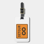 Étiquette À Bagage Infinite Detours Sign Cycling (Devant Vertical)