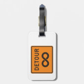 Étiquette À Bagage Infinite Detours Sign Cycling (Dos Vertical)
