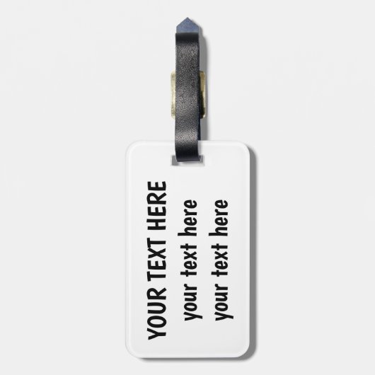 Étiquette À Bagage Infinity (Dos Vertical)