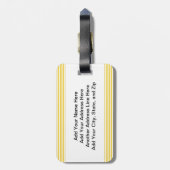 Étiquette À Bagage Infirmière à silice féminine blonde (Dos Vertical)