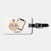 Étiquette À Bagage Infirmière avec Porte - bloc Médicale et thermomèt (Devant horizontal)