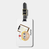 Étiquette À Bagage Infirmière avec Porte - bloc Médicale et thermomèt (Devant Vertical)