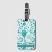 Étiquette À Bagage Infirmière / Étudiant Médicale - Ajouter Votre Nom (Devant Vertical)