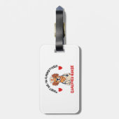 Étiquette À Bagage Infirmière qualifiée Pawsitively (Dos Vertical)