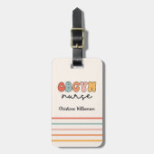 Étiquette À Bagage Infirmière Retro OBGYN personnalisée (Devant Vertical)
