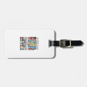 Étiquette À Bagage Infirmière scolaire a tout entendu T-shirt drôle p
