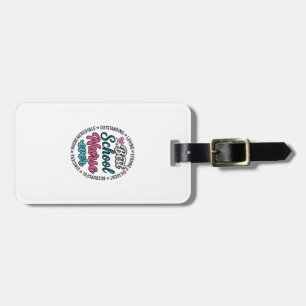 Étiquette À Bagage Infirmière scolaire Ever Vintage Gravure Shirt Des