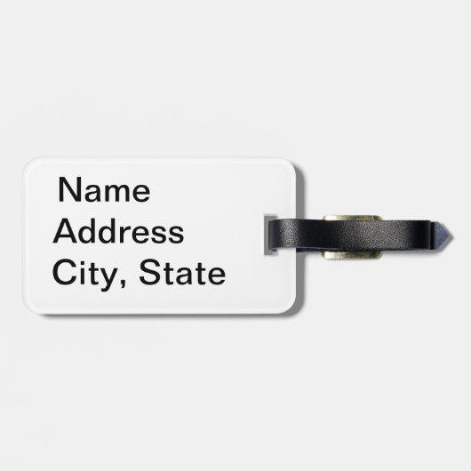 Étiquette À Bagage Infirmière superbe (Dos horizontal)