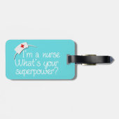 Étiquette À Bagage Infirmière superbe mignonne (Dos horizontal)