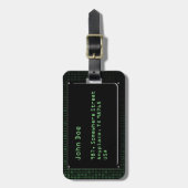 Étiquette À Bagage Information (Devant Vertical)