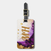 Étiquette À Bagage Infusion d'or pourpre (Devant Vertical)
