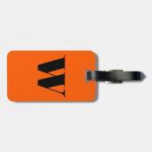 Étiquette À Bagage Initiale et carte de visite (Dos horizontal)