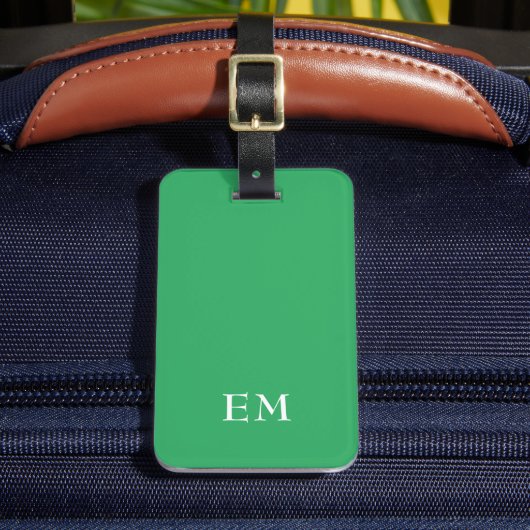 Étiquette À Bagage Initiales monogrammes minimaux modernes (Insitu Rectoal 2)