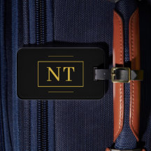 Initiales or Monogramme noir