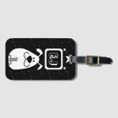 Étiquette À Bagage Initiales personnalisées Thème Chien (Devant Horizontal)