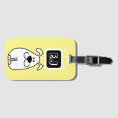 Étiquette À Bagage Initiales personnalisées Thème Chien (Devant Horizontal)