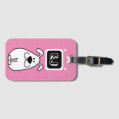 Étiquette À Bagage Initiales personnalisées Thème Chien (Devant Horizontal)