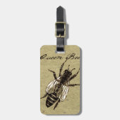 Étiquette À Bagage Insecte de la faune de l'abeille Queen (Devant Vertical)