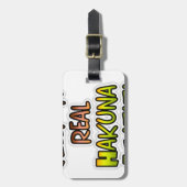 Étiquette À Bagage Inspiration Art "Keep It Real Hakuna Matata" (Devant Vertical)