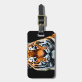 Étiquette À Bagage Inspiration des yeux de tigre (Devant Vertical)