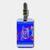 Étiquette À Bagage Inspiration USA Nous Sommes Forts Ensemble Avec Am (Devant Vertical)