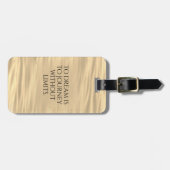 Étiquette À Bagage Inspirationnel Rêver est à Voyage ... (Devant horizontal)