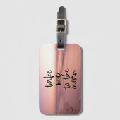 Étiquette À Bagage Inspiré par l'océan (Devant Vertical)