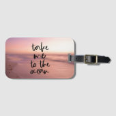 Étiquette À Bagage Inspiré par l'océan (Devant Horizontal)