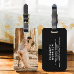 Étiquette À Bagage Instagram photo personnalisé<br><div class="desc">Faites de votre voyage un souvenir inoubliable avec cette photo personnalisée de bagage Instagram. Montrez votre photo préférée digne d'Instagram, en ajoutant une touche unique et élégante à vos sacs. Cette étiquette durable assure une identification facile et comprend de l'espace pour les informations personnelles, gardant vos bagages en sécurité et...</div>