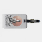 Étiquette À Bagage Instructeur de méditation Yoga Reiki Master Lotus (Dos horizontal)