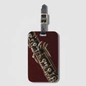 Étiquette À Bagage Instrument de la musique Oboe (Devant Vertical)