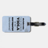 Étiquette À Bagage Instrument le plus important (Dos horizontal)