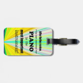 Étiquette À Bagage Instrument le plus important (Dos horizontal)