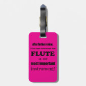 Étiquette À Bagage Instrument le plus important (Dos Vertical)