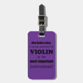 Étiquette À Bagage Instrument le plus important du violon (Devant Vertical)