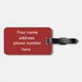 Étiquette À Bagage Instruments de musique personnalisés (Dos horizontal)