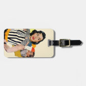 Étiquette À Bagage Insulted de Madame Was (Devant horizontal)