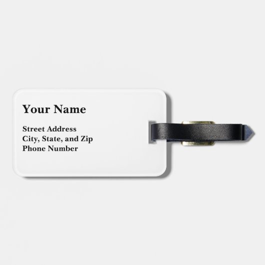 Étiquette À Bagage Intérieur Notre Dame (Dos horizontal)