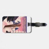 Étiquette À Bagage Interlaken Suisse poster voyage ski. (Dos horizontal)