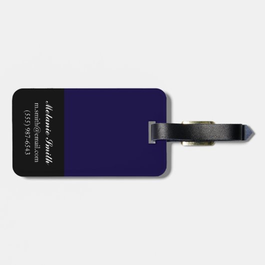 Étiquette À Bagage Interlude calme (Dos horizontal)