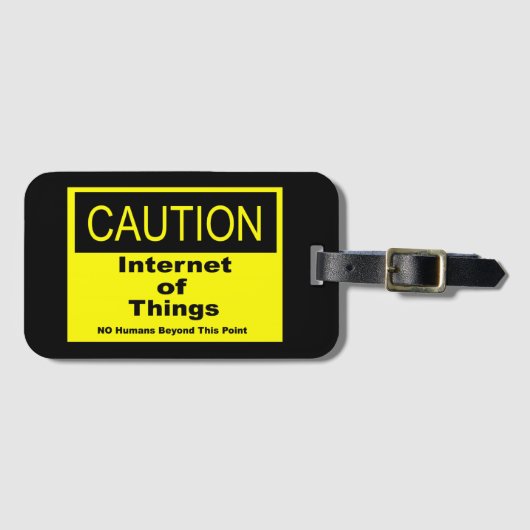 Étiquette À Bagage Internet des objets IoT Avertissement Signal d'ave (Devant Horizontal)