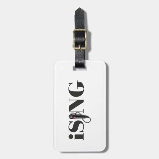 Étiquette À Bagage interprète de microphone d'iSING (Devant Vertical)